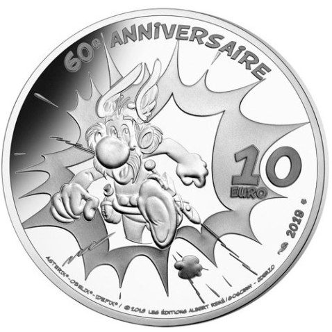 Francia 10€ 2019 60 Años de Asterix. La Fille de Vercingétorix.