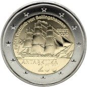 moneda conmemorativa 2 euros Estonia 2020 Antártida.