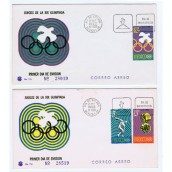 Colección Sobres Primer Dia XIX Olimpiada Mexico 1968. 12 sobres