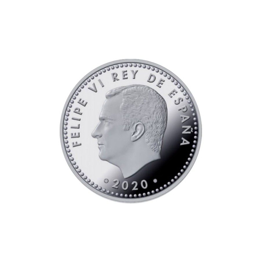 Moneda 2020 Futbol UEFA EURO 2020. 10 euros. Plata