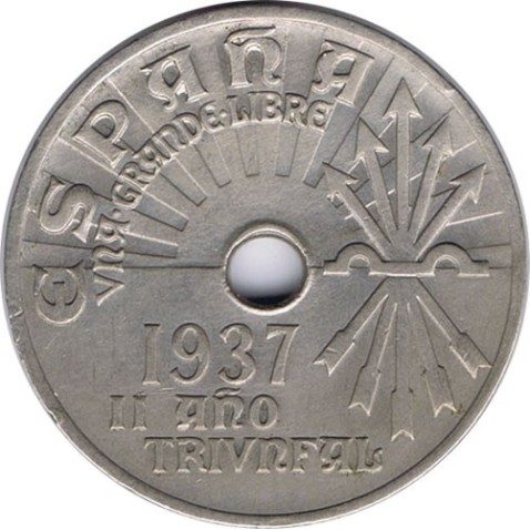 25 centimos 1937 Viena. SC.