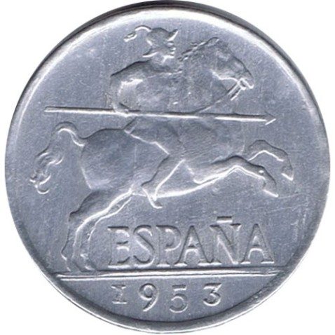 5 centimos 1953 PLVS VLTRA Madrid. EBC