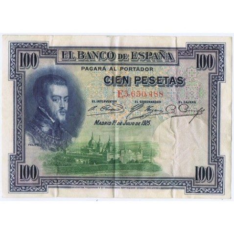 Lote de 10 billetes de 100 Pesetas 1 julio 1925.