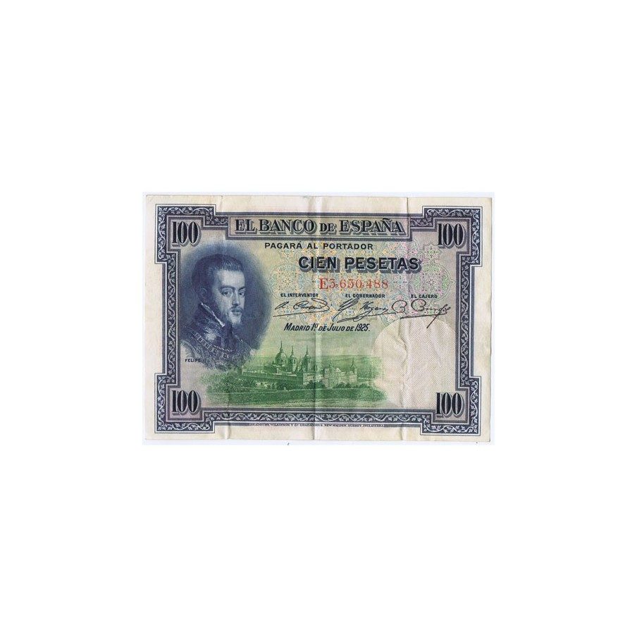 Lote de 10 billetes de 100 Pesetas 1 julio 1925.