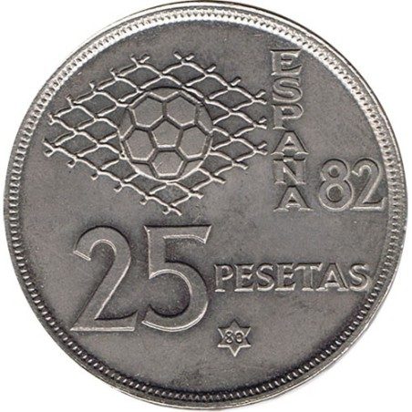 25 Pesetas 1980 *19-80 Mundial España 82. SC