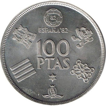 100 Pesetas 1980 *19-80 Mundial España 82. SC
