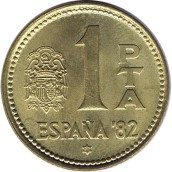 1 Peseta 1980 *19-80 Mundial España 82. SC