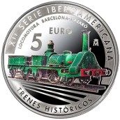 Moneda 2020 XII Iberoamericana 5 euros Tren Barcelona Mataró.
