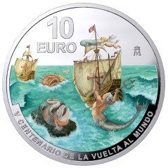 Moneda 2020 V Centenario de la Vuelta al Mundo. 10 euros Plata