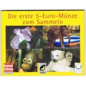 moneda Austria 5 Euros 2002 (nueve esquinas) Zoo. Elefante
