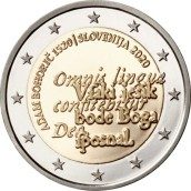 moneda conmemorativa 2 euros Eslovenia 2020 Adam Bohoric.