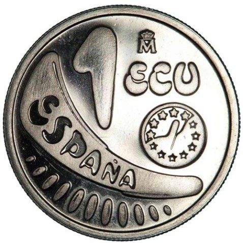 1 ECU. Comunidad Económica Europea 1989