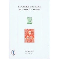 Colección 4 Hojitas recuerdo Espamer 1977.