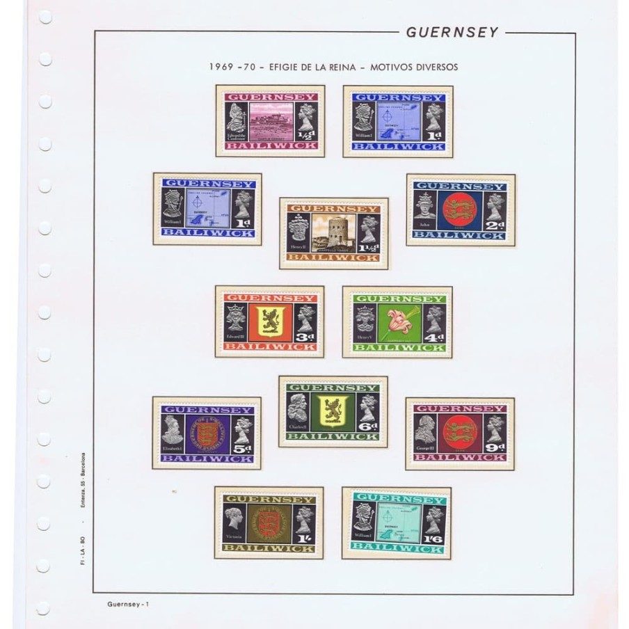Colección Sellos de Guernsey 1969/1989.