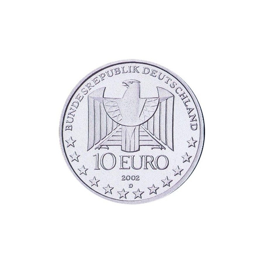 moneda Alemania 10 Euros 2002 D. Centenario del Metro. BU