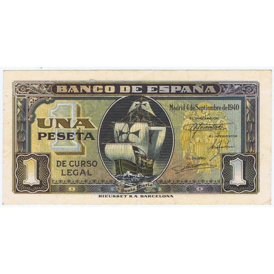 (1940/09/04) Madrid. 1 Peseta. SC- Serie C7627731