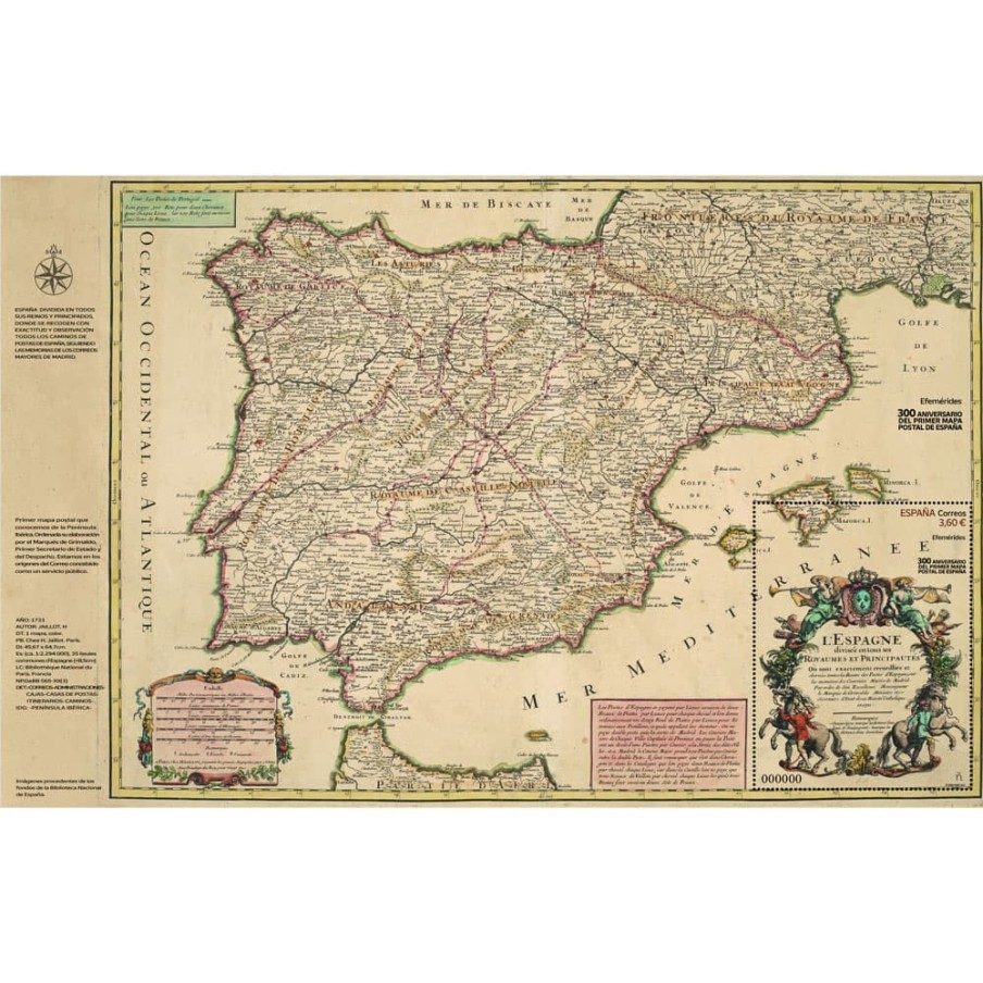 5483 300 Años Primer mapa Postal