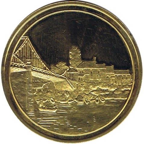 Medalla Impresionismo Puente en Villeneuve-la-Garenne.