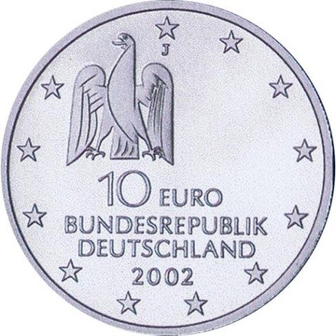 moneda Alemania 10 Euros 2002 J. Documenta.