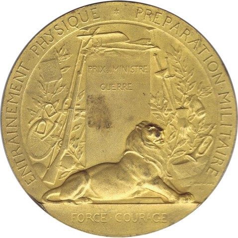 Medalla Pro Patria Ministro de La Guerra. Francia