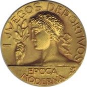 Medalla I Juegos Deportivos Época moderna. Bronce