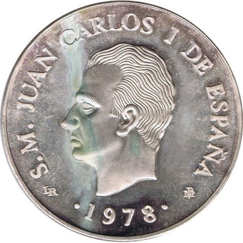 Medalla de plata Juan Carlos I Visita México 1978