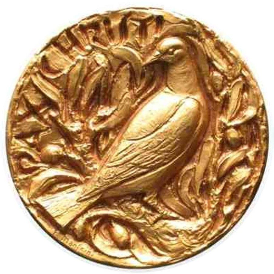 Medalla de bronce Papa Pablo VI Pax Christi.