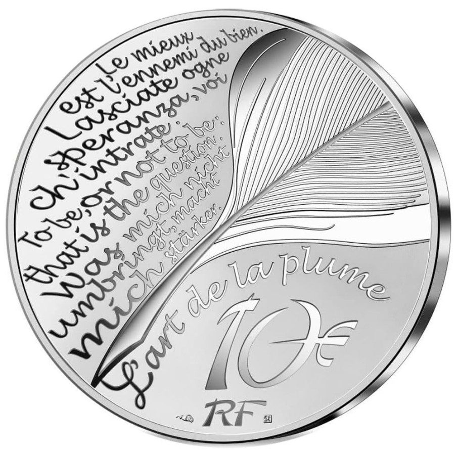Francia 10€ 2021 400 Aniversario Jean La Fontaine. Plata.