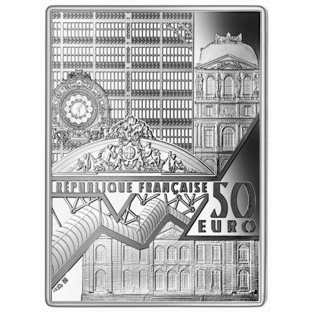 Francia 50€ 2021 Vermeer. Pintura. La joven de la Perla. Plata.