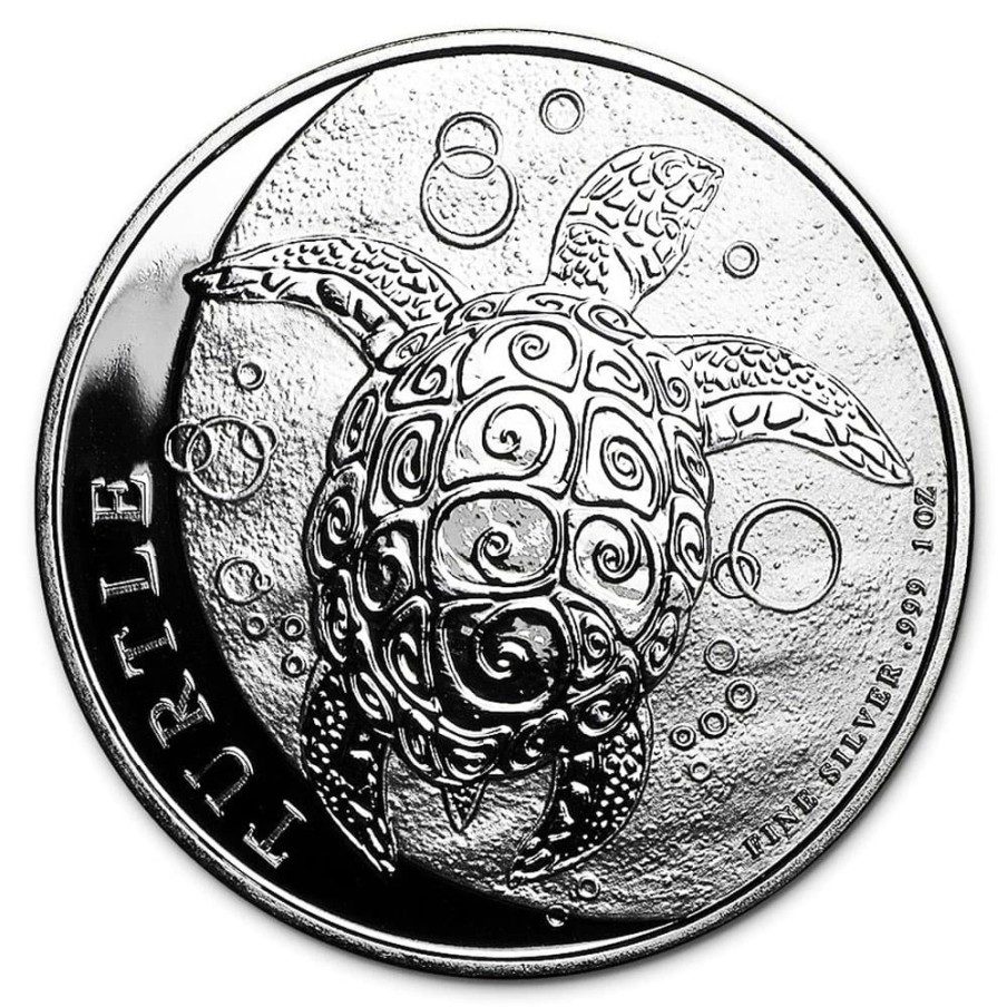 Moneda onza de plata 2$ Niue Tortuga Carey 2021.