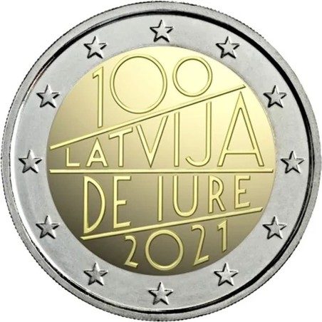 moneda conmemorativa 2 euros Letonia 2021 Iure.