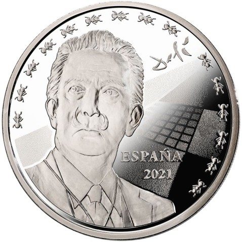 Moneda 2021 Salvador Dalí. 10 euros Plata