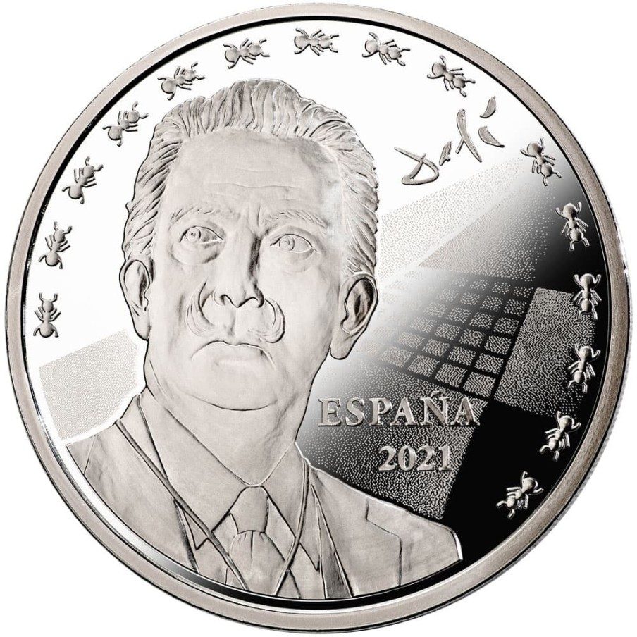 Moneda 2021 Salvador Dalí. 10 euros Plata
