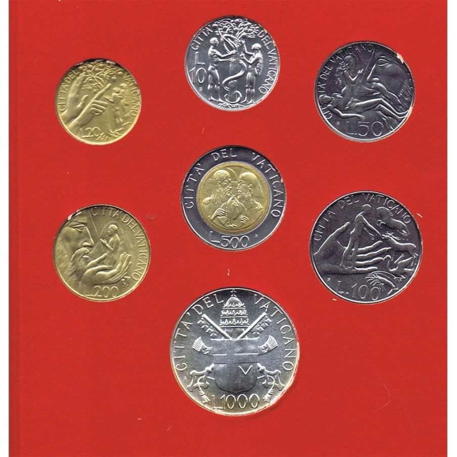 Estuche monedas Vaticano 1988. Juan Pablo II Año X.
