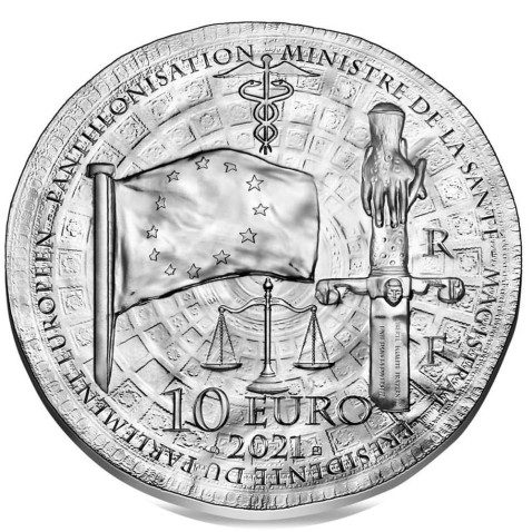 Francia 10€ 2021 Simone Veil. Plata