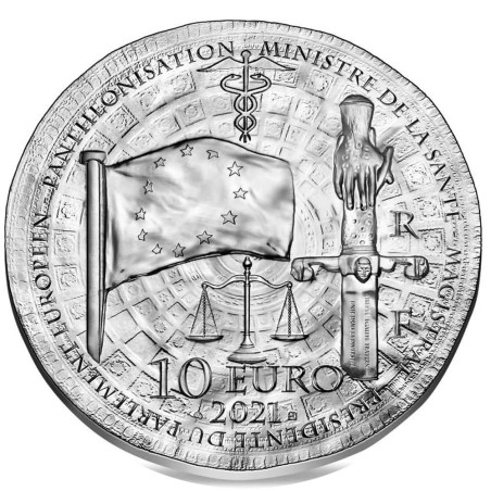 Francia 10€ 2021 Simone Veil. Plata