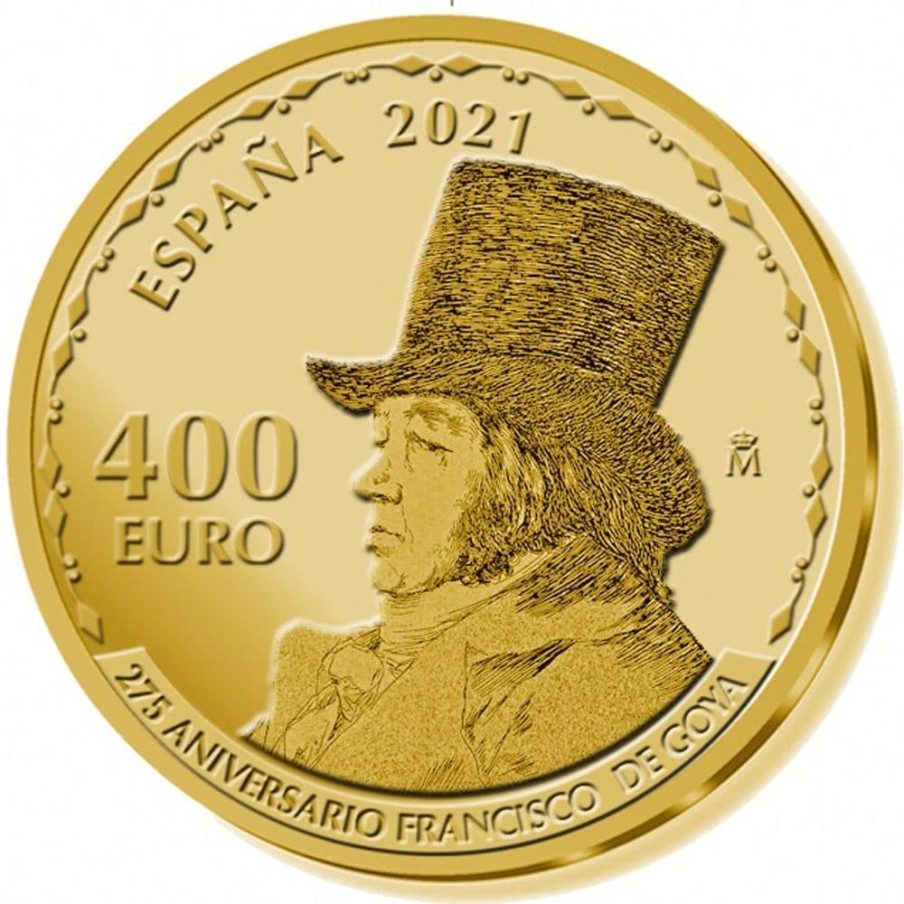 Moneda 2021 Goya. El sueño de la razón. 400 euros. Oro.