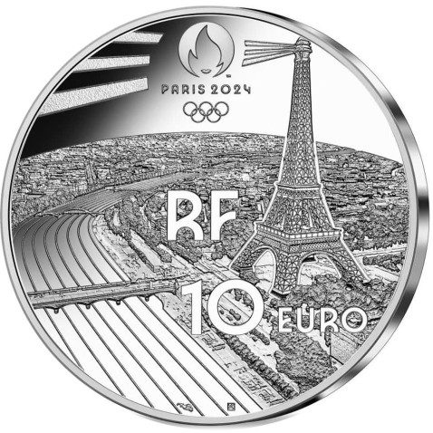Francia 10€ 2021 Juegos Paralímpicos Paris 2024 Tenis.