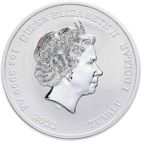 Moneda onza de plata 1$ Tuvalu Street Fighter RYU 2022