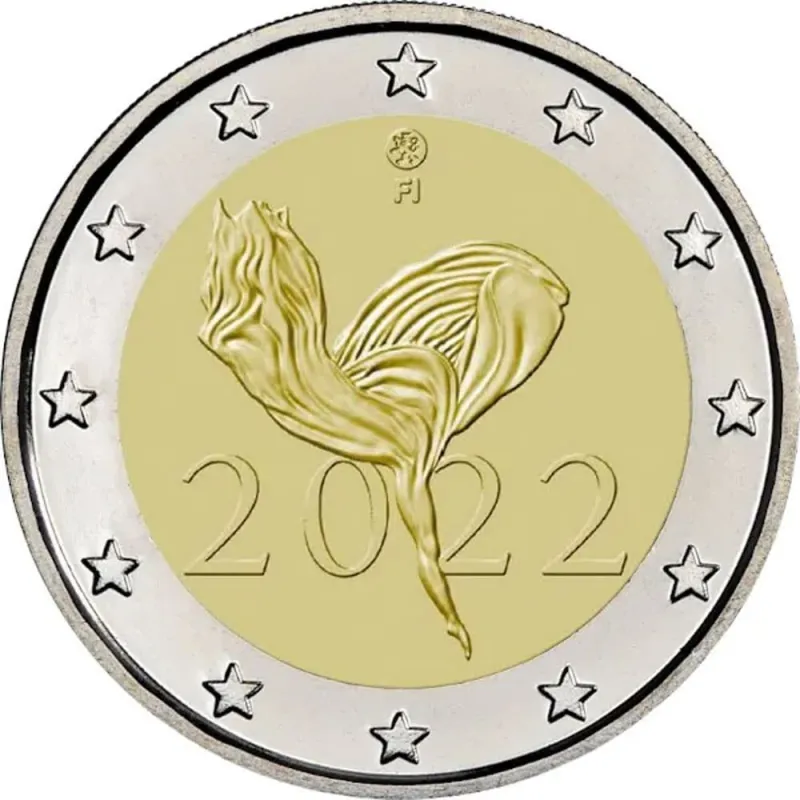 moneda conmemorativa 2 euros Finlandia 2022 Ballet Nacional