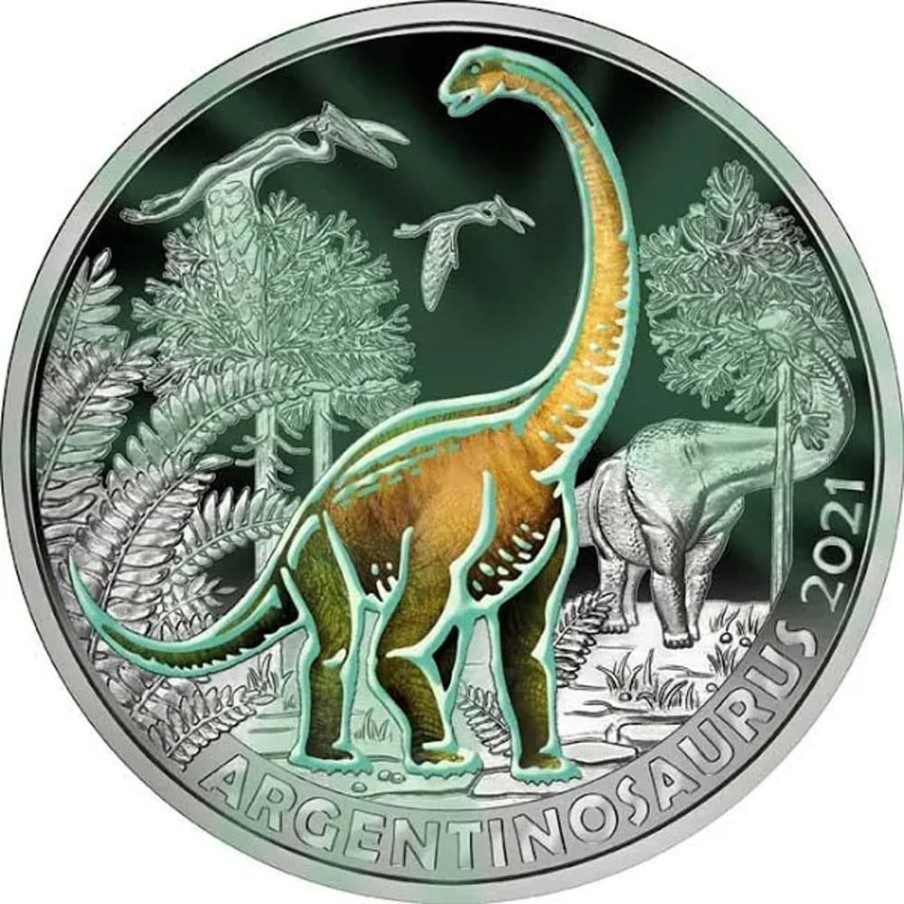 moneda Austria 3 Euros Dino-Taler 2021 Argentinosaurus.