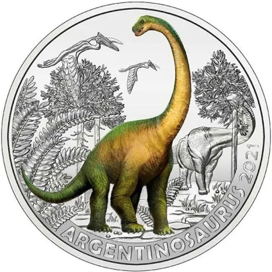 moneda Austria 3 Euros Dino-Taler 2021 Argentinosaurus.