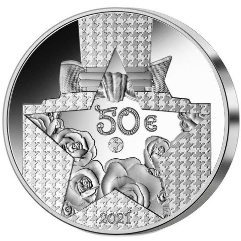 Francia 50€ 2021 Excelencia a la Francesa. Dior. Plata.