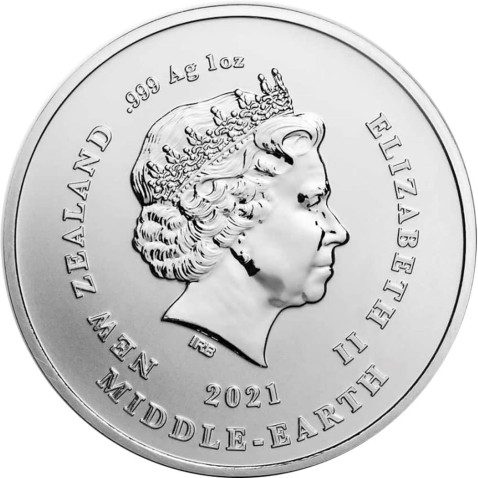Moneda onza de plata 1$ Nueva Zelanda 2021 Frodo.