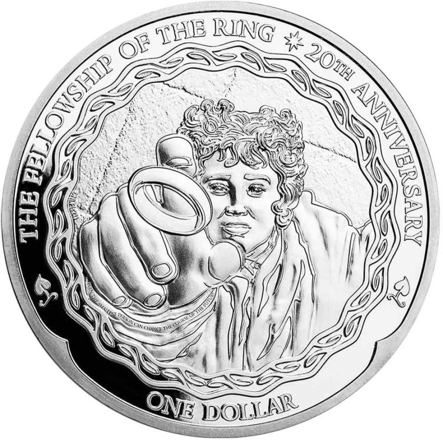 Moneda onza de plata 1$ Nueva Zelanda 2021 Frodo.