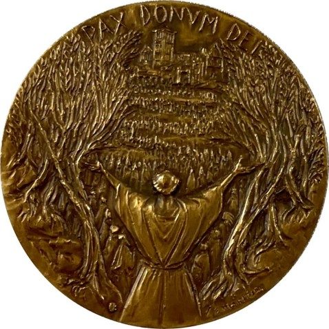 Medalla Vaticano Papa Juan Pablo II 9 años Pontificado 1987.