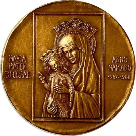 Medalla Vaticano Papa Juan Pablo II 10 años Pontificado 1988.