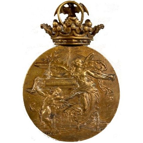 Medalla Exposición Universal de Barcelona 1888. Bronce.