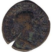 Moneda romana Sextercio Máximo 236-238 dC