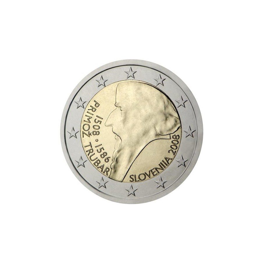 moneda conmemorativa 2 euros Eslovenia 2008 Proof